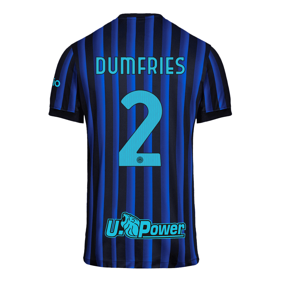 Męska Koszulka Domowa Inter Milan DUMFRIES #2 2025/26 - Topowe Koszulki Pilkarskie Sklep Internetowy