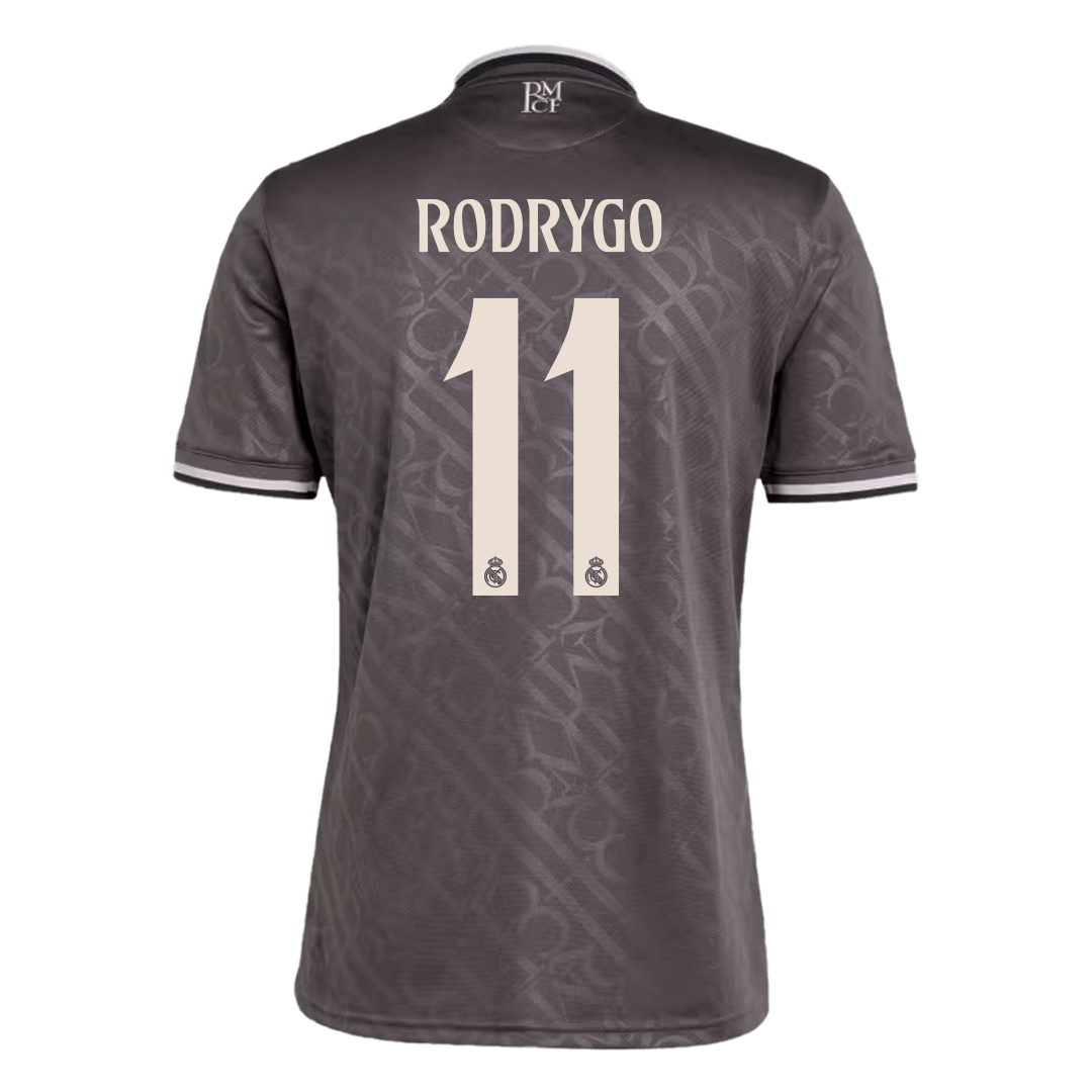 RODRYGO #11 Real Madrid Trzecia Wyjazdowa Koszulka Piłkarska 2024/25