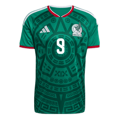 Męska Koszulka Domowa Mexico Raúl #9 World Cup 2026