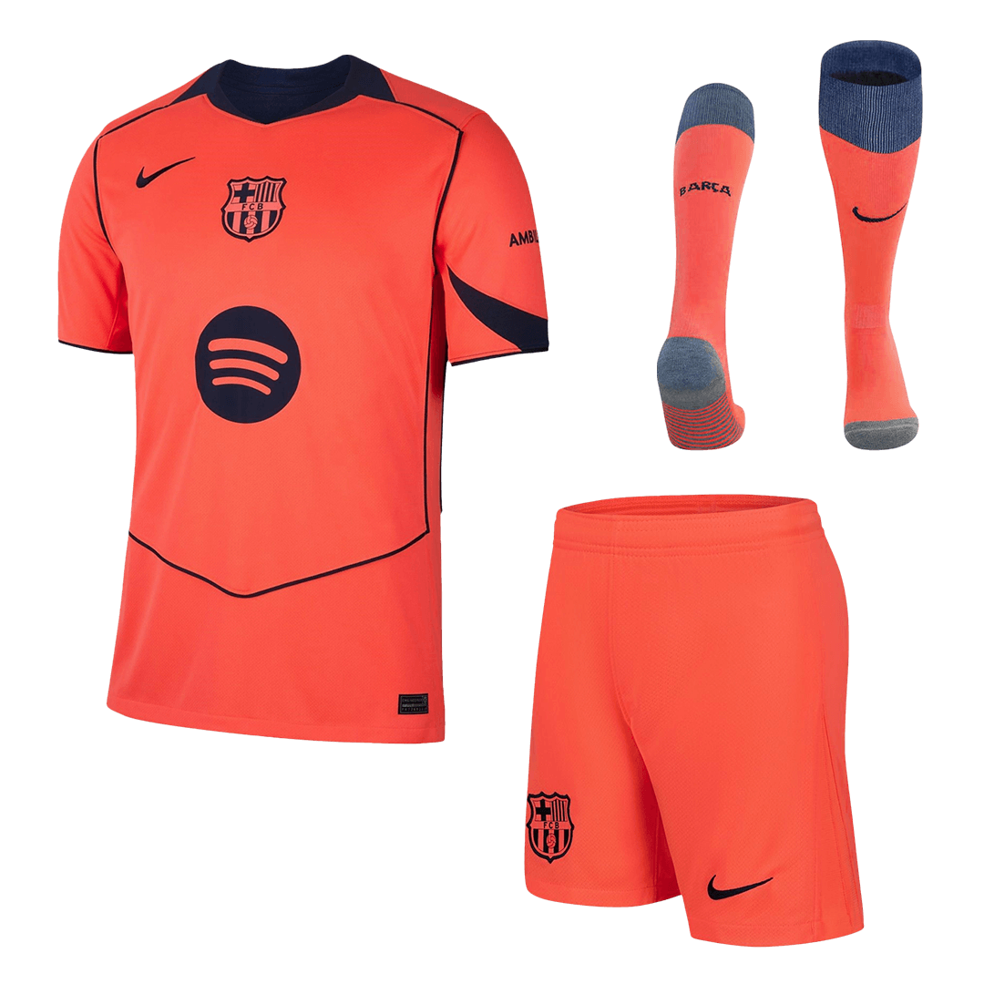 Auswärtstrikot des FC Barcelona für Herren (Trikot + Shorts + Stutzen) 2025/26