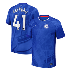 Męska Koszulka Domowa Chelsea ESTÊVÃO #41 Wersja Piłkarska 2025/26 - Slim Fit - Topowe Koszulki Pilkarskie Sklep Internetowy