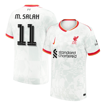 M.SALAH #11 Męska wyjazdowa koszulka piłkarska Liverpool 24/25 - UCL