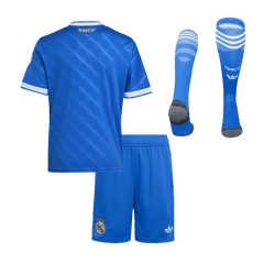 Real Madrid Auswärts-Ausweichtrikot für Kinder (Trikot + Shorts + Stutzen) 2025/26