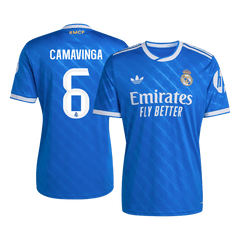 Real Madrid Herren-Auswärtstrikot CAMAVENGA Ausweichtrikot Nr. 6 2025/26
