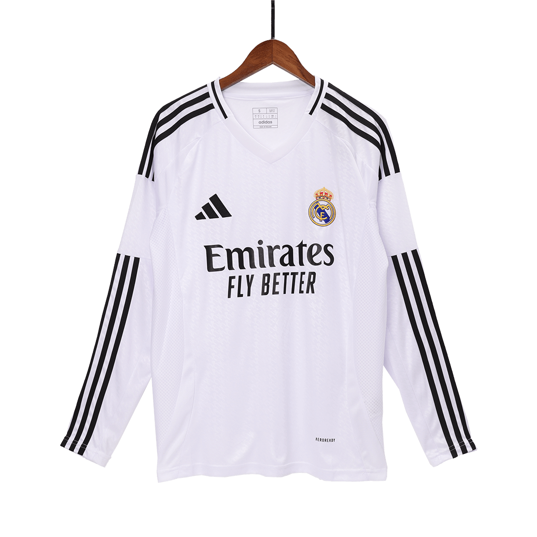 Real Madrid Home Long Sleeve High Quality Football Shirt 2024/25