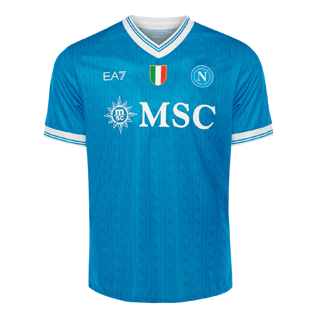 Męska Koszulka Domowa Napoli LUKAKU #9 2025/26 - Topowe Koszulki Pilkarskie Sklep Internetowy