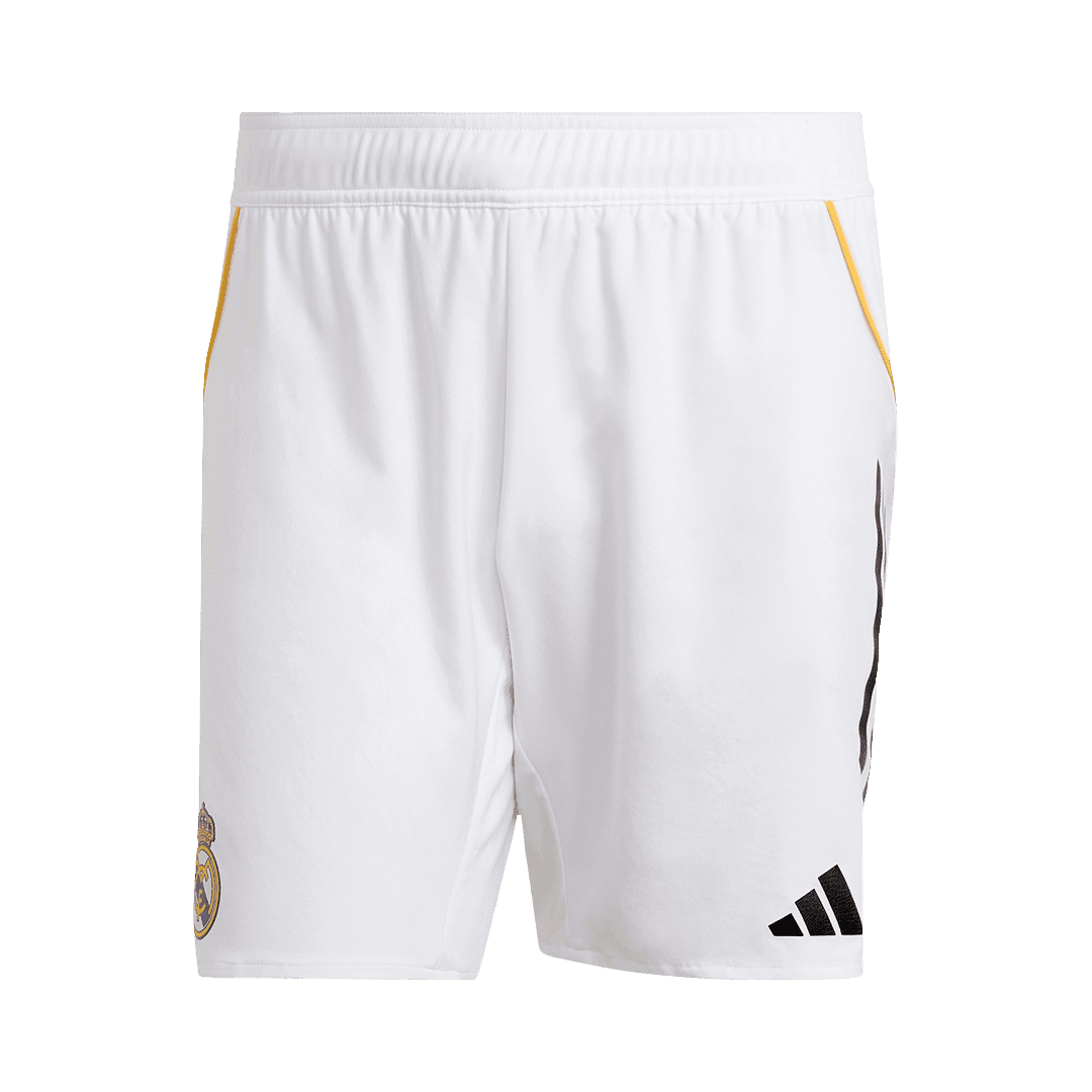 Męski Zestaw Domowy Real Madryt Wersja Piłkarska (Koszulka+Spodenki) 2025/26 - Slim Fit - Topowe Koszulki Pilkarskie Sklep Internetowy