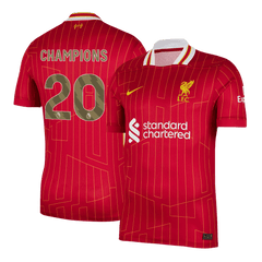 CHAMPIONS #20 Męska Liverpool Koszulka domowa piłkarska 2024/25 - Topowe Koszulki Pilkarskie Sklep Internetowy