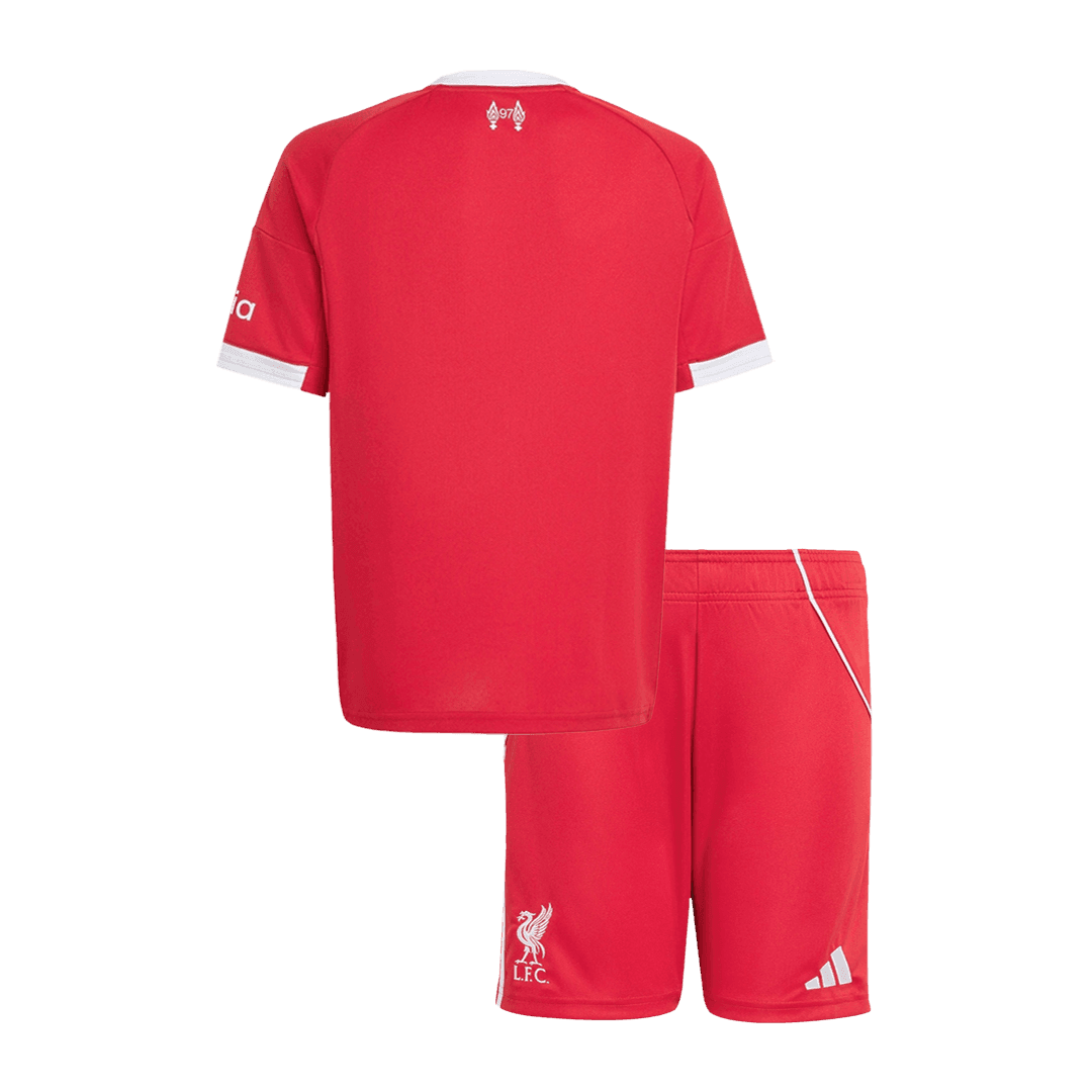 Dziecięcy Zestaw Domowy Liverpool (Koszulka+Spodenki) 2025/26 - Topowe Koszulki Pilkarskie Sklep Internetowy