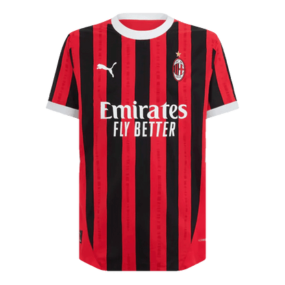 Męska wersja PULISIC #11 AC Milan Koszulka domowa piłkarska 2024/25 - Slim Fit