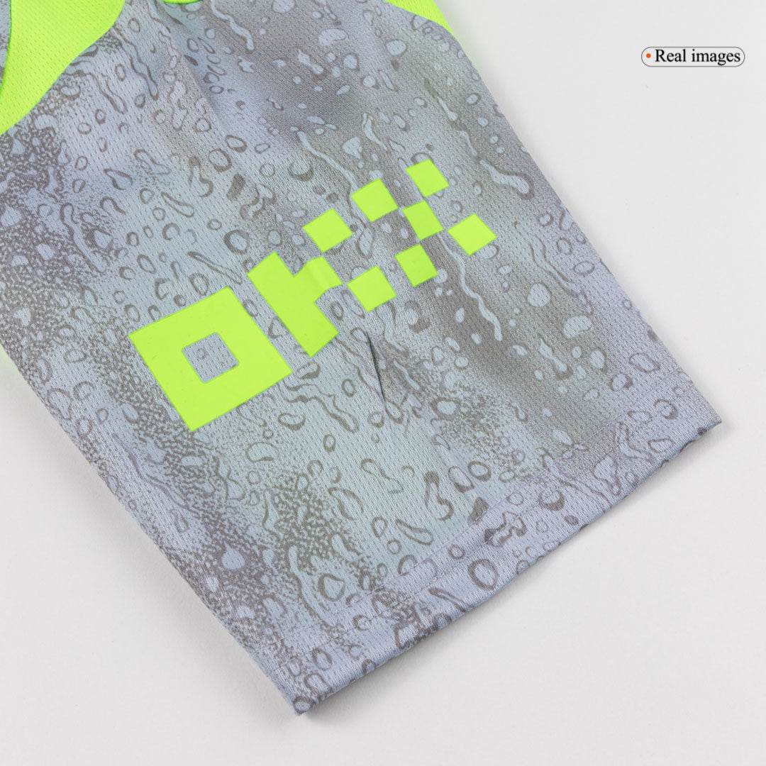 Męski Zestaw Trzecia Wyjazdowa Manchester City (Koszulka+Spodenki) 2025/26 - Topowe Koszulki Pilkarskie Sklep Internetowy