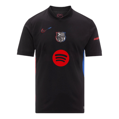 Camiseta de visitante del Barcelona 2024/25 LAMINE YAMAL #19 - Logotipo de Spotify sin texto