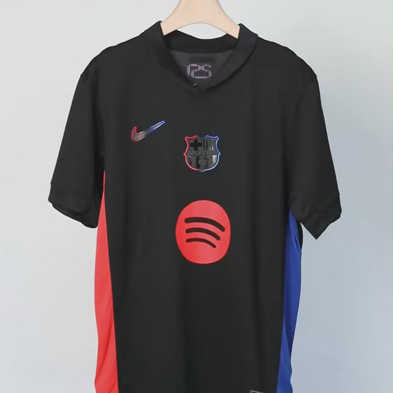 Barcelona Away Soccer Jersey 2024/25 - Spotify Logo Without Text