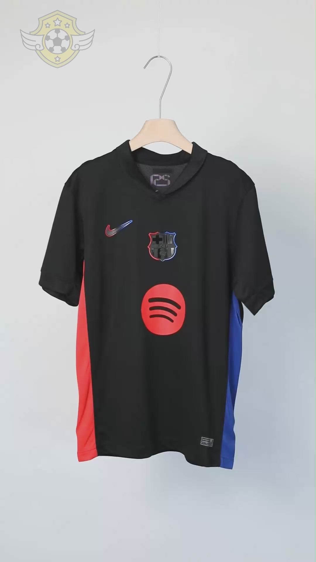 Barcelona Away Soccer Jersey 2024/25 - Spotify Logo Without Text